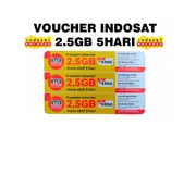 VOUCHER INDOSAT 2,5GB 5 HARI