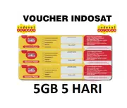 VOUCHER INDOSAT 5GB 5 HARI (5/5)