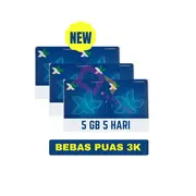 VOUCHER XL BEBAS PUAS 5 HARI 5 GB