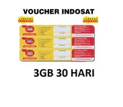 VOUCHER INDOSAT 3GB 28 HARI