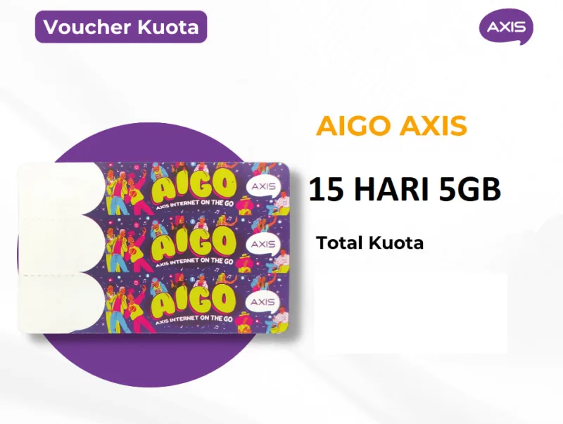 VOUCHER AXIS 15 HARI 5GB+LOKAL (MINI 5) - Gambar Produk