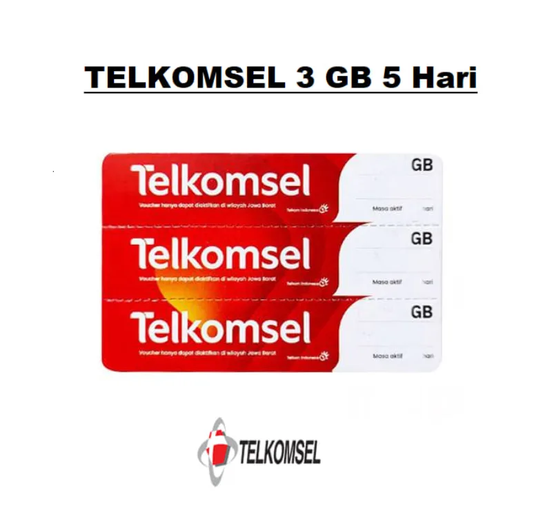 VOUCHER TELKOMSEL 3 GB 5 Hari - Gambar Produk