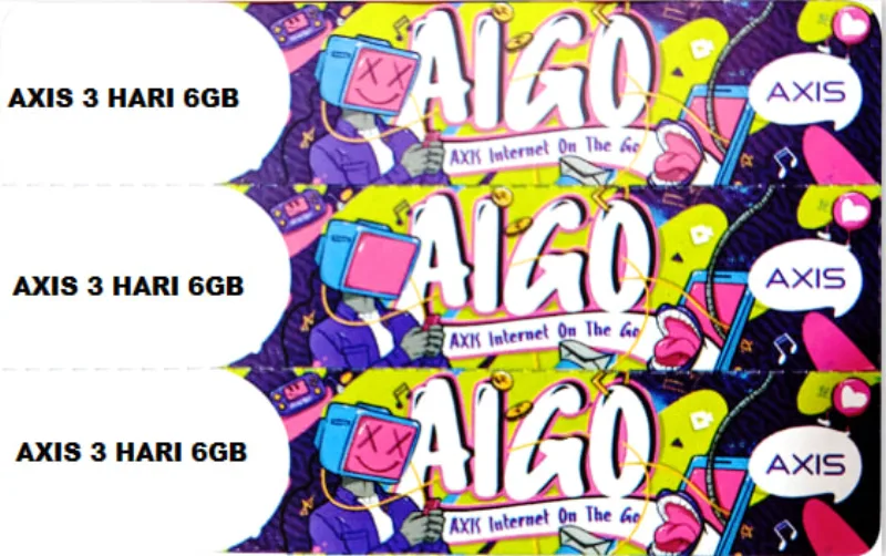 VOUCHER AXIS 3 HARI 10GB + LOKAL - Gambar Produk