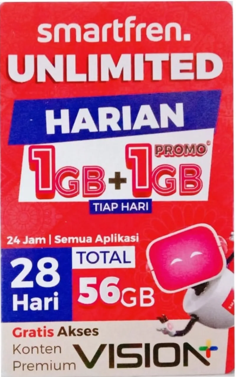 VOUCHER SMARTFREN UNLIMITED FULL 28 HARI - Gambar Produk